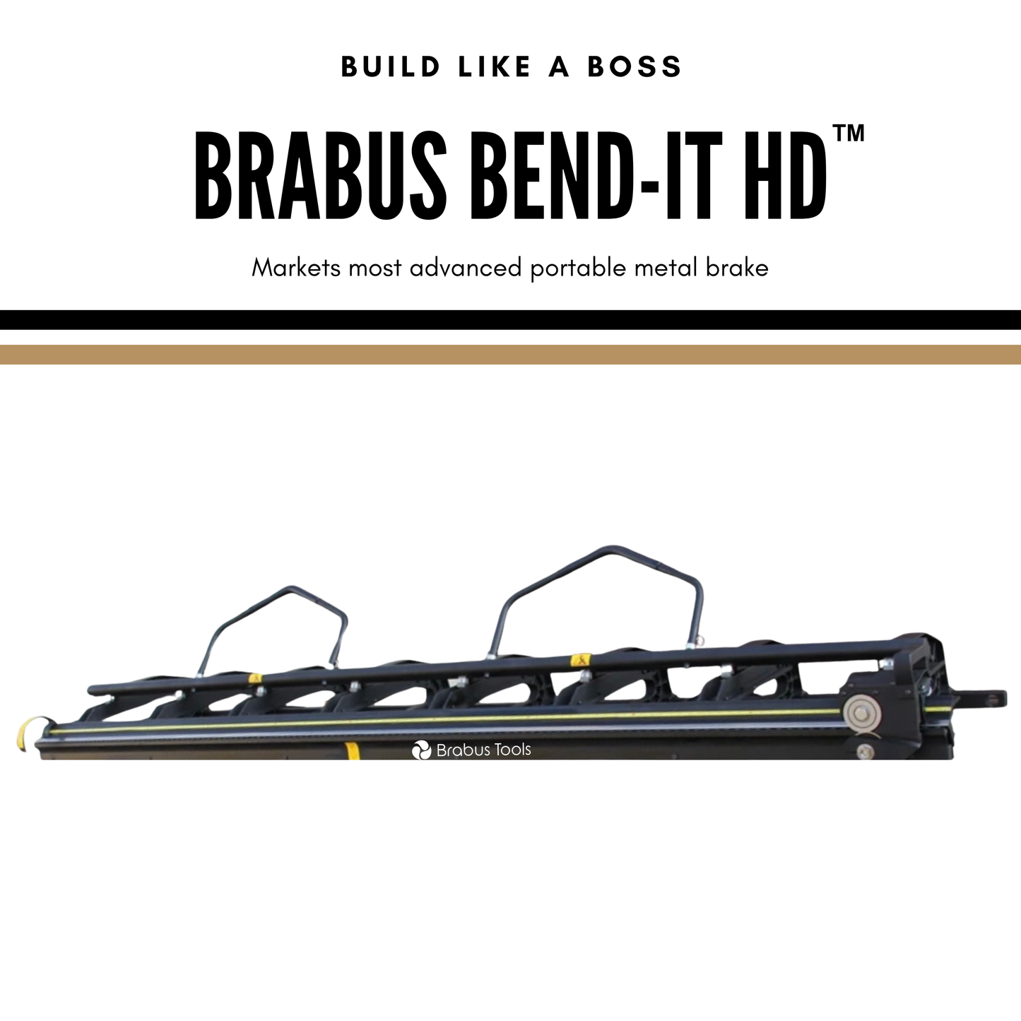 Brabus Bend-It HD™ | 22” Throat Heavy Duty Metal Brake 10’6” - Brabus Tools Inc