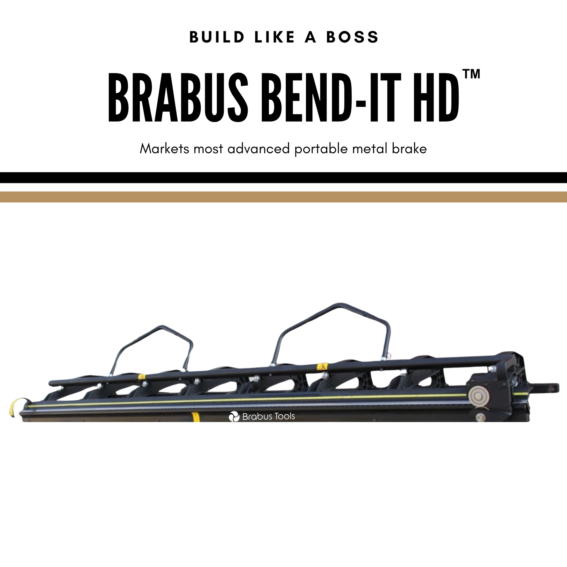 Brabus Bend-It HD™ | 22” Throat Heavy Duty Metal Brake 10’6” - Brabus Tools Inc
