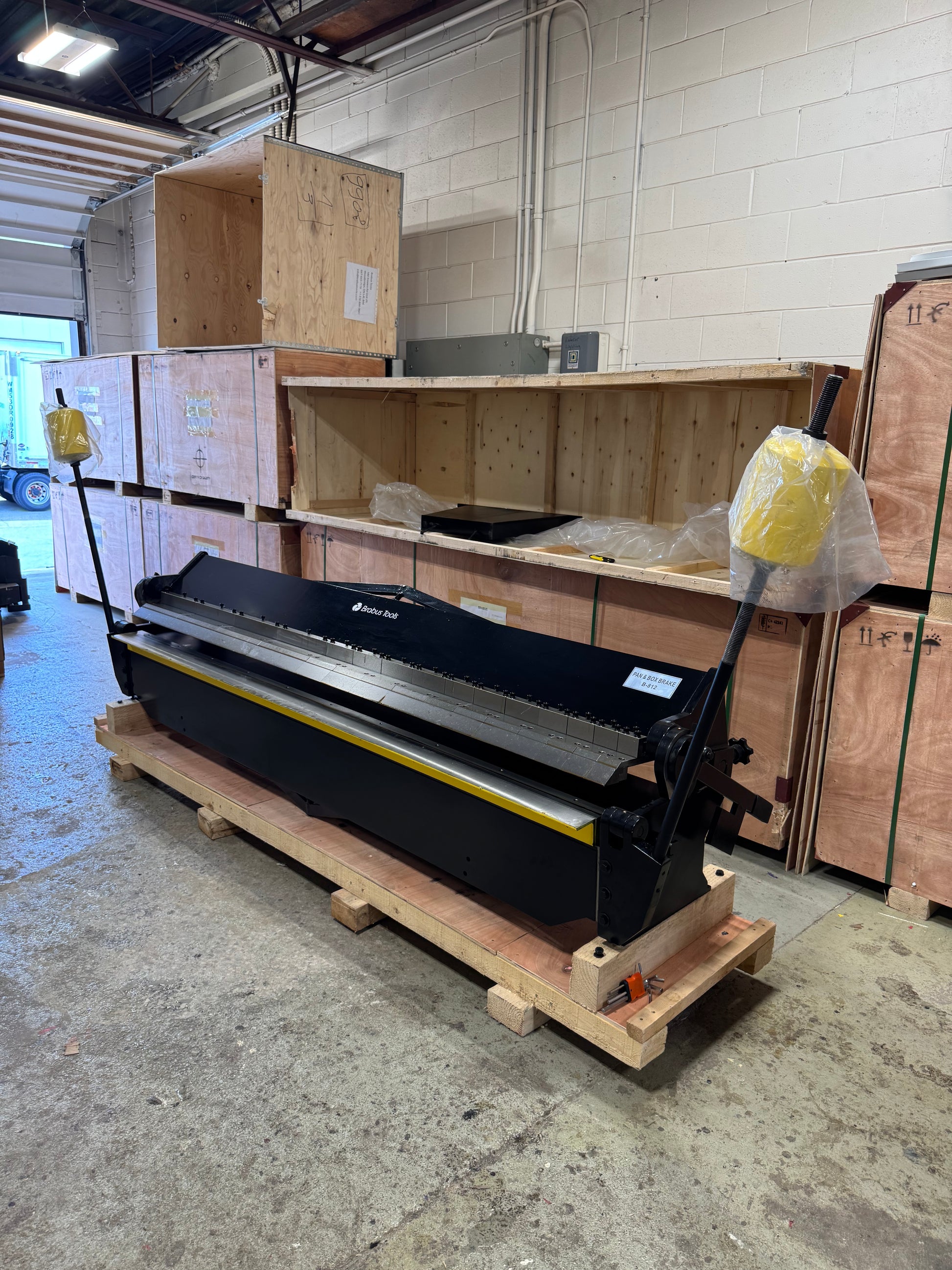 8ft Industrial Pan&Box Brake B-812 - Brabus Tools Inc